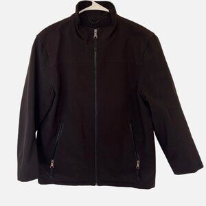 Guess Softshell Jacket Mens Size Medium Black/Dark Brown Nylon
